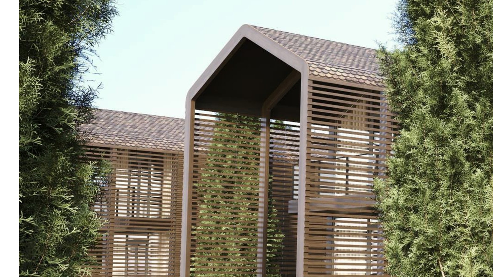 Архитектурный фасад Villa